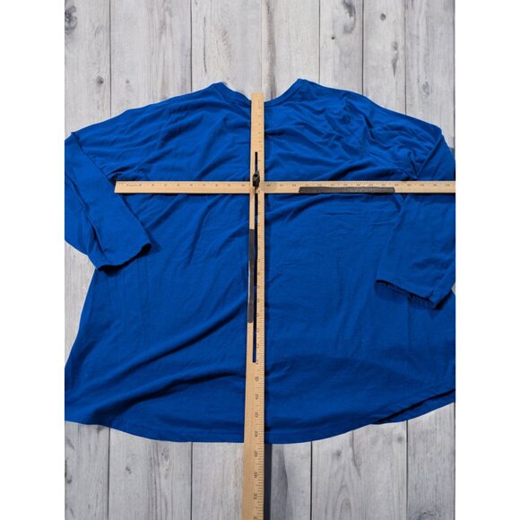 BUNDLE ONLY JMS Just My Size Womens Plus Size T-Shirt 4X 26W 28W Blue Tee Top - Picture 2 of 7